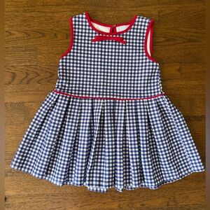 Edgehill Collection Blue and White Checkered Dress